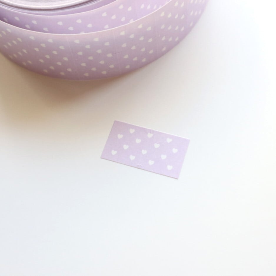 forme. ハート・ラベンダー ラベラーシール FO02