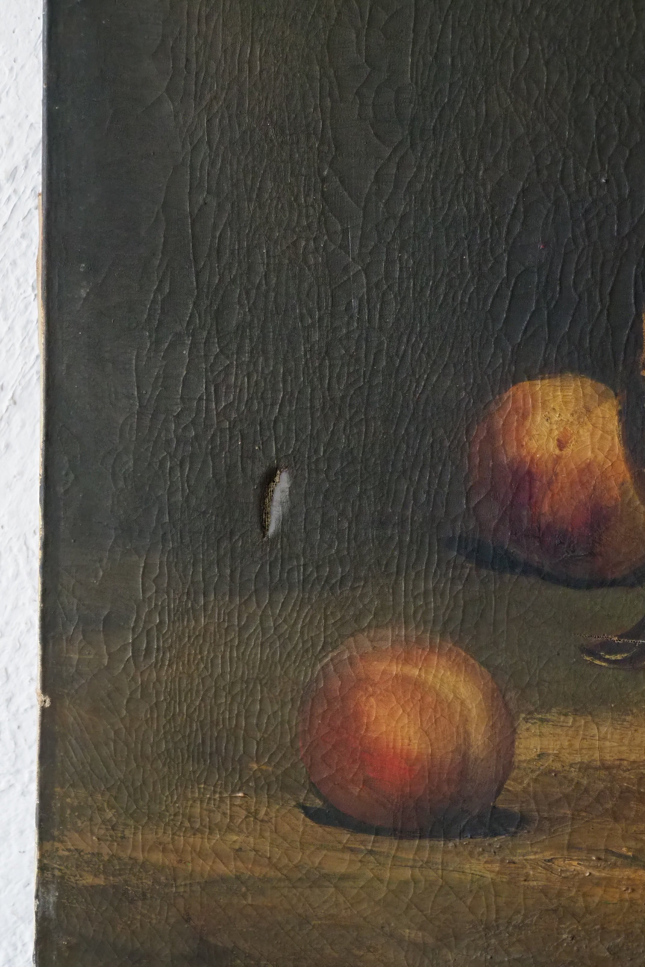 大きな静物画-antique still life oil painting | アンティーク