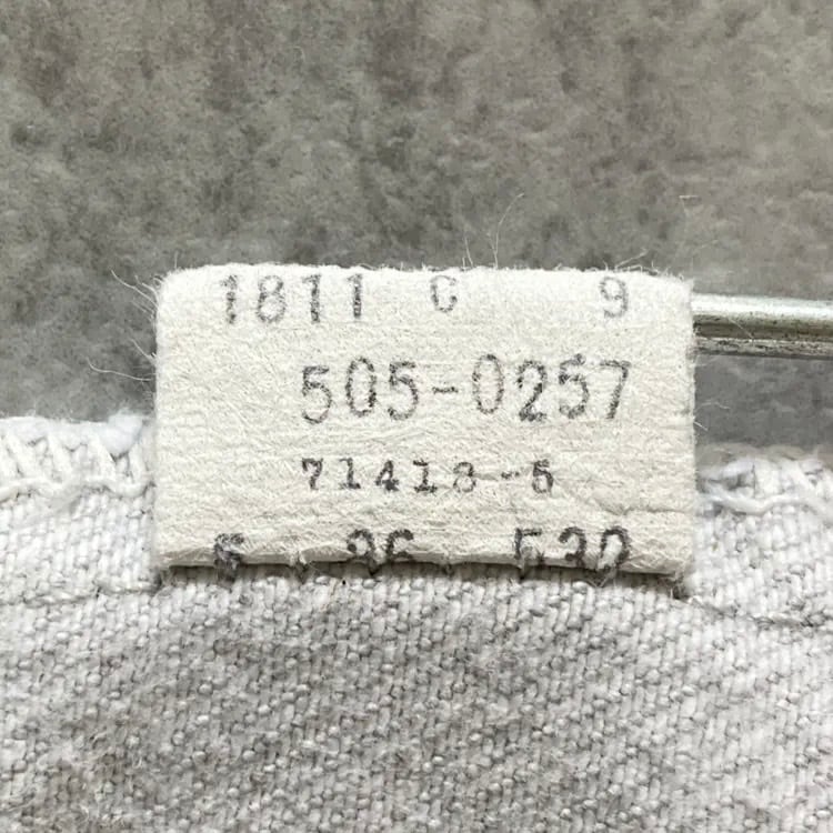 W30 L32】80's US.Levis 505 リーバイス ノックスビル工場(532) ボタン