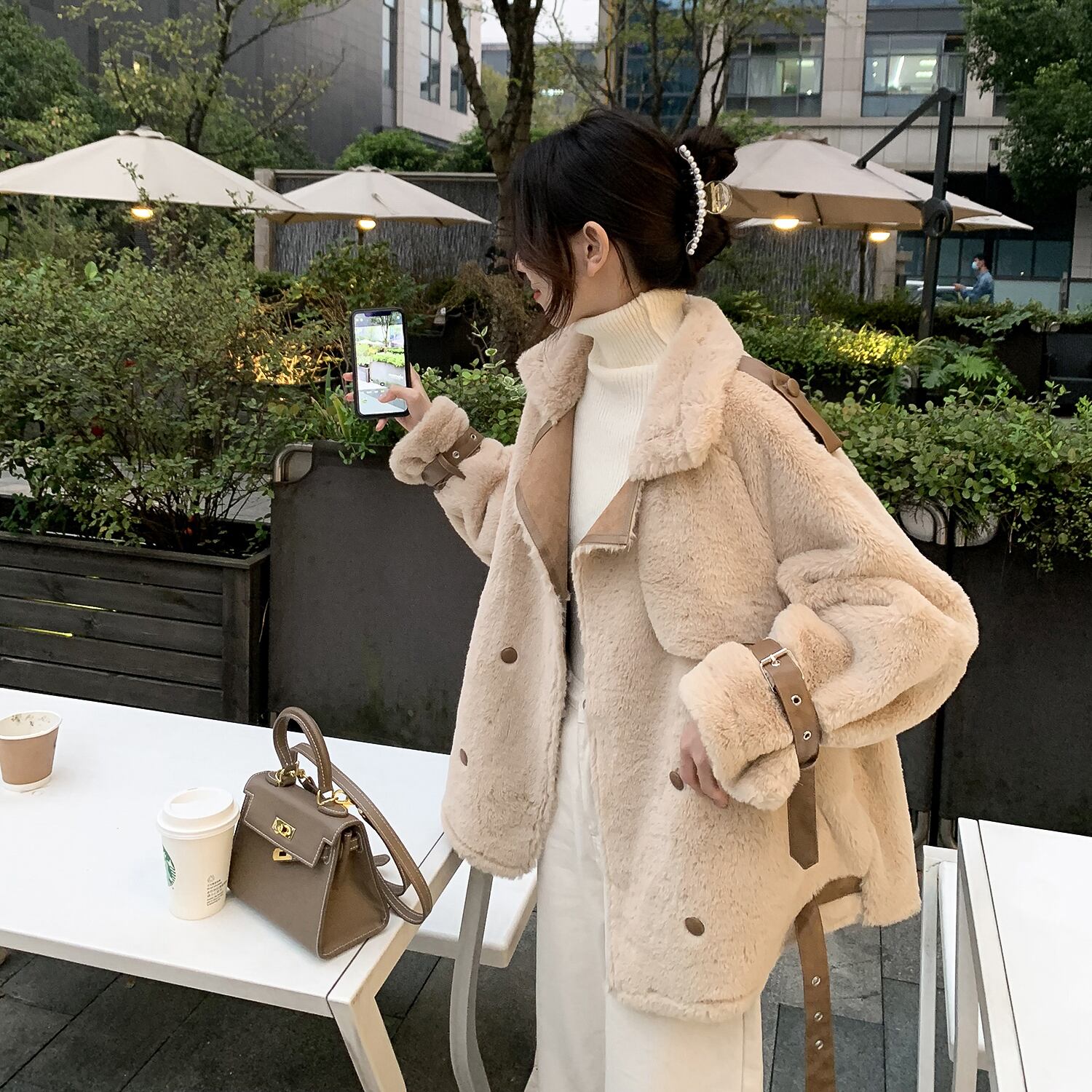 ウィンターファージャケット ベルベットトップス ストリート 冬物 6Du_Shop_Women88458687629