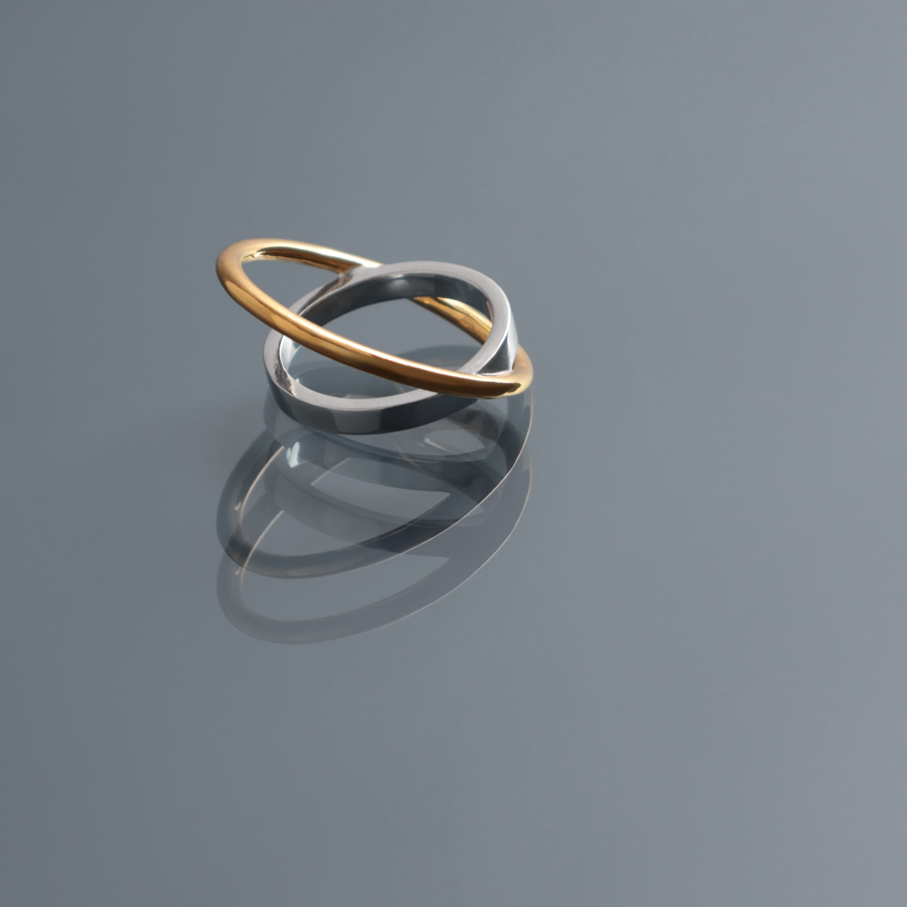 circle & oval overlap ring [luslep4] / Y2401CTR5247 | YArKA official