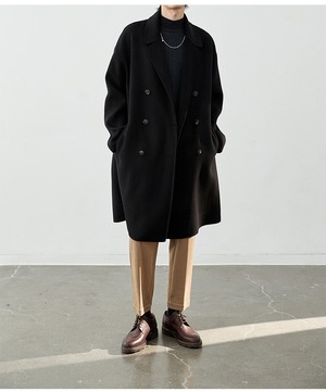 premiumダブルチェスターコート