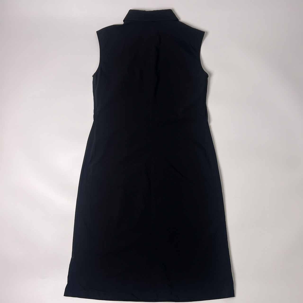 L’EQUIPE YOSHIE INABA レキップヨシエイナバ ノースリーブ ハーフボタン ワンピース 9/ブラック レディース