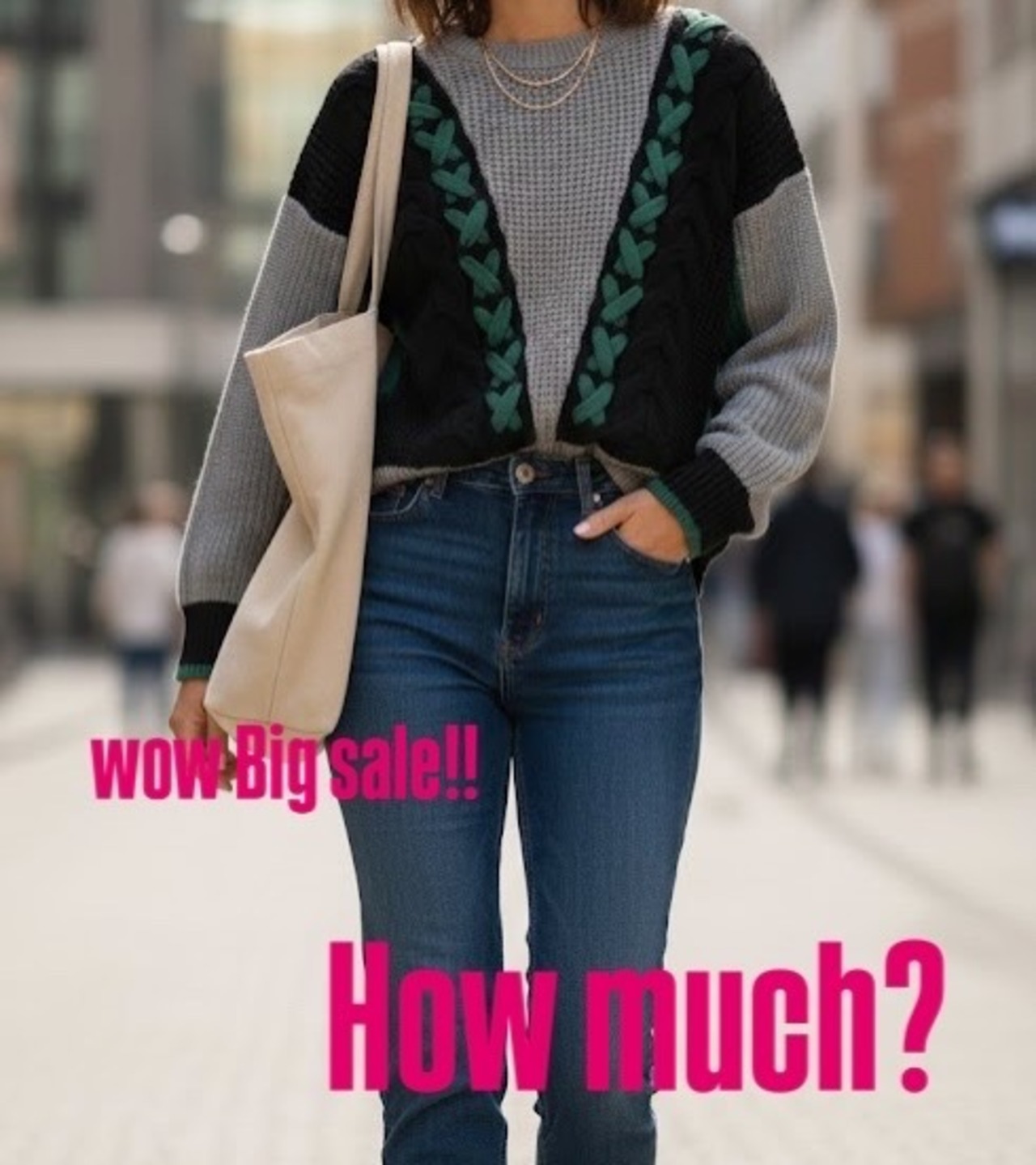 ヴェロフォンナ Re.Verofonna　ミックスカラー柄編みプルオーバー