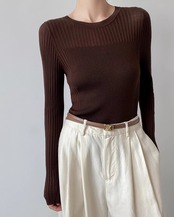 Slim fit rib Knit T20192