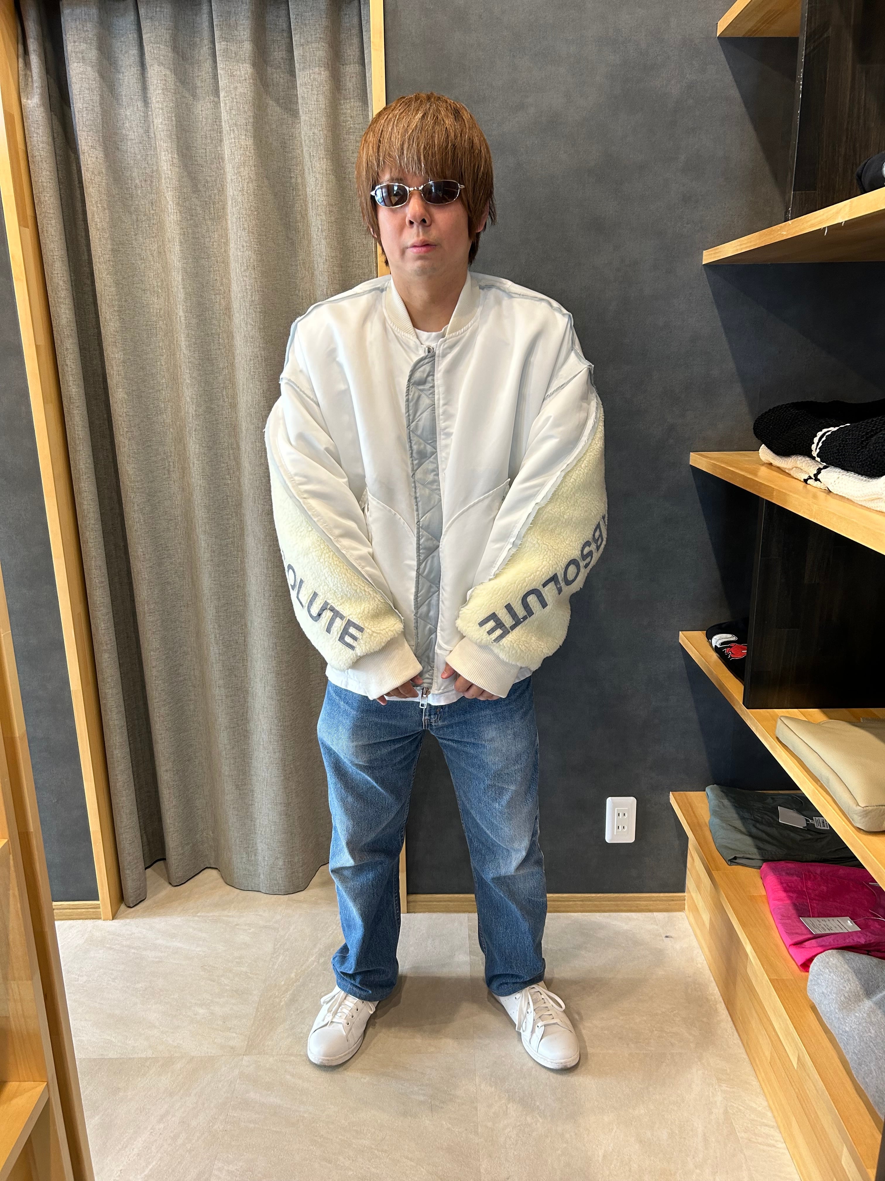 DISCOVERED ディスカバード】BOA SLEEVE MA-1 WHITE | delhezi DISCOVERED ディスカバード】BOA SLEEVE MA-1 WHITE | delhezi