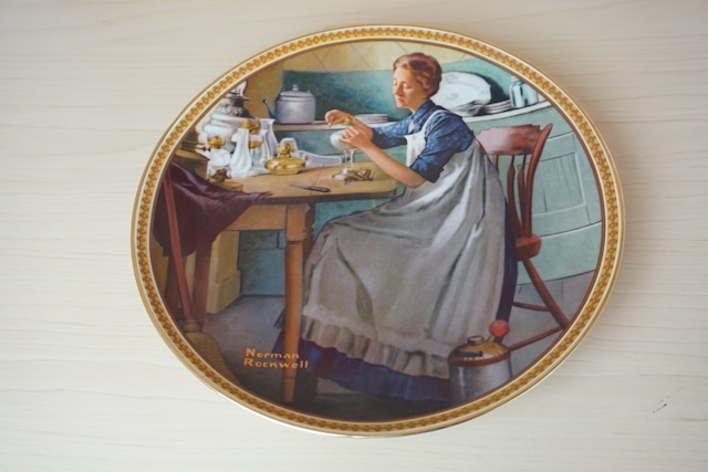ノーマンロックウェル　絵皿（114-13）