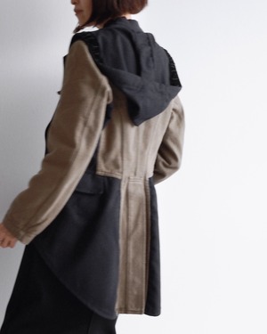 COMME des GARÇONS COMME des GARÇONS　HOODED TWO-TONE JACKET