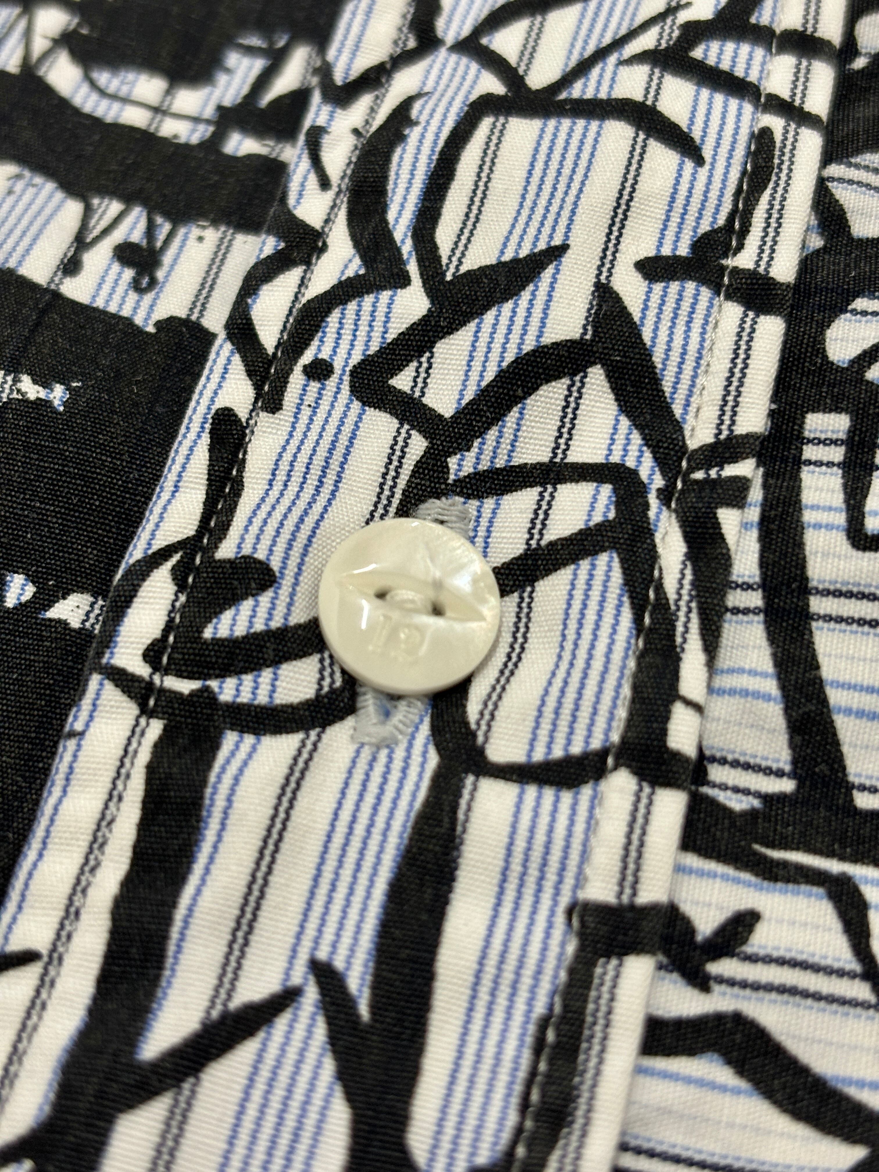 00s STUSSY × NEIGHBORHOOD/BONE YARDS/Multi print S/S Shirt/S/総柄