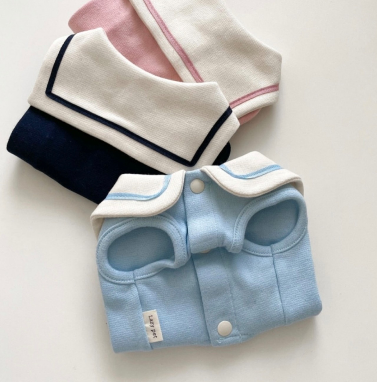 Korean select セーラーカラートップス(3color)