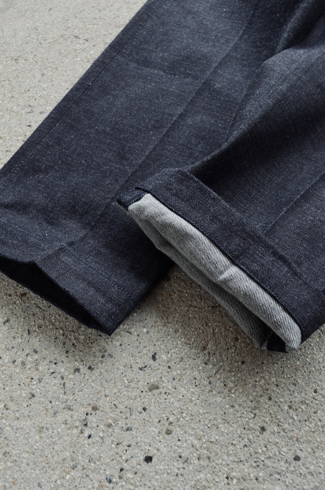 Sugar&Co 1Tuck Rigid Denim Trouser by Daddy's Pants Regular Fit From JPN Okayama Denim Slacks シュガーアンドコー デニムスラックス リジッドデニム 日本製