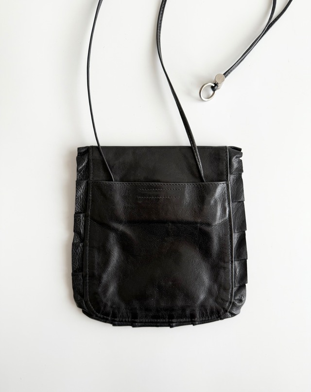 1990s MIU MIU LEATHER SHOULDER BAG