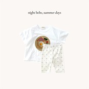 【取寄/韓国直送】Nightbebe  26/SM ホームスイートホームTシャツ ｜夏服｜韓国子供服