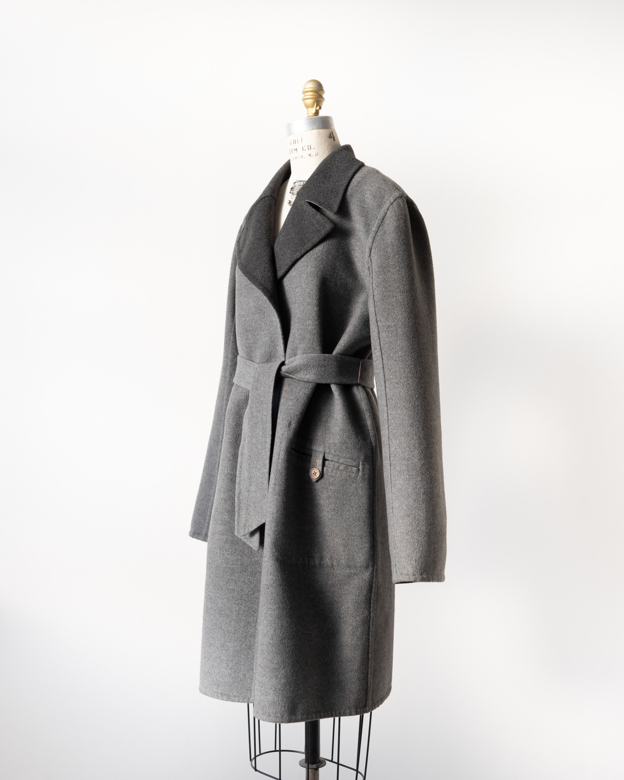 〈Hermès〉Wool 100％ Reversible coat
