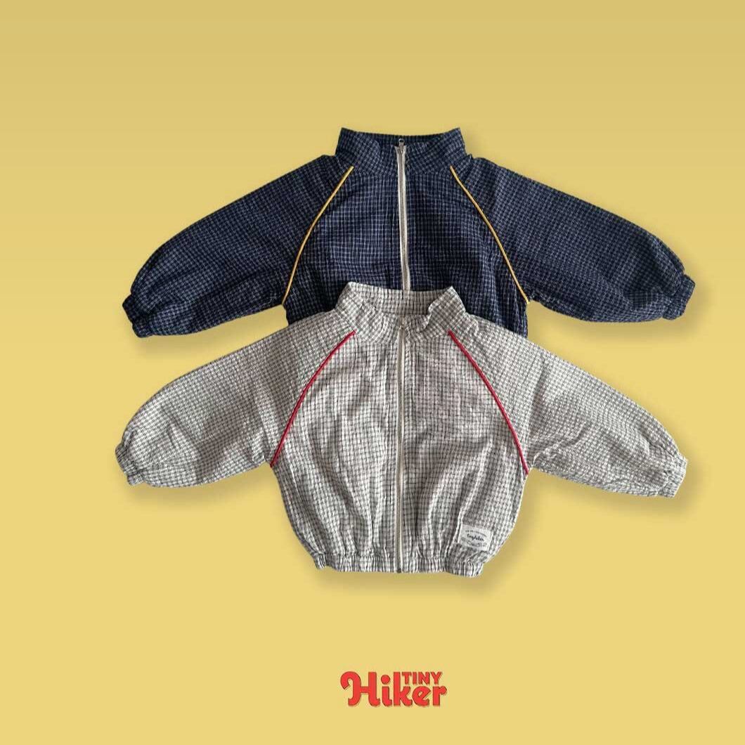 《送料無料》予約:チェックサイドラインジャンパー【TinyHiker】