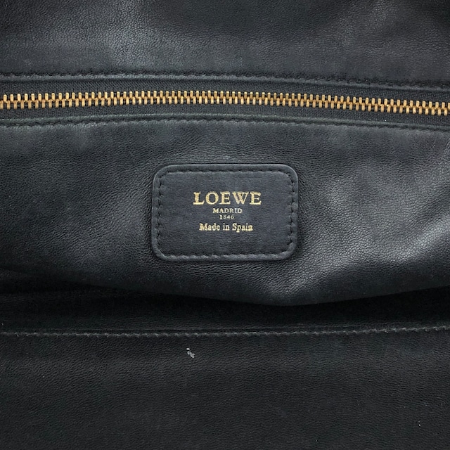 LOEWE ロエベ アマソナ28 ハンドバッグ ブラック アナグラム レザー ボストンバッグ vintage ヴィンテージ オールド n43dbr