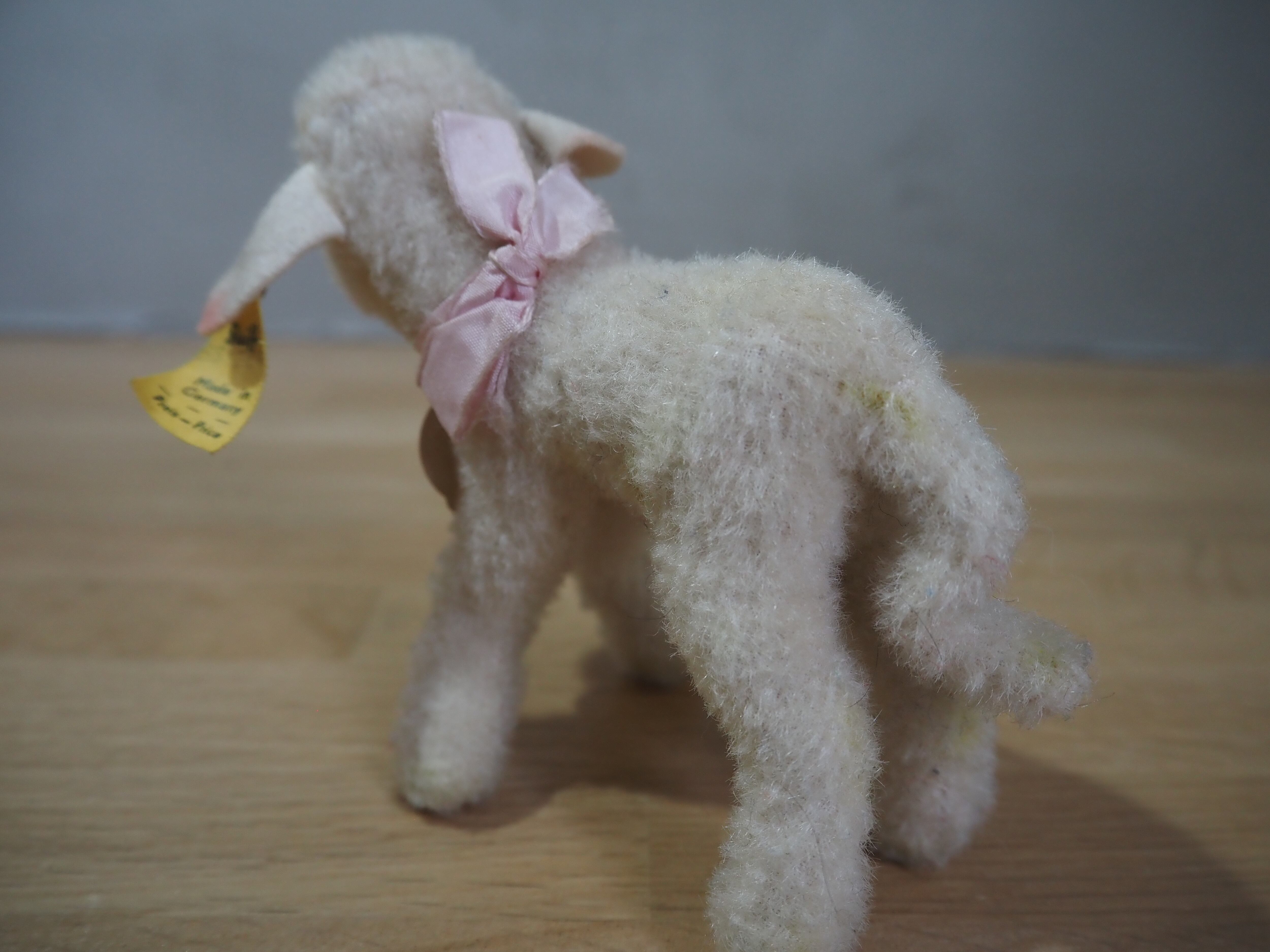 オールド シュタイフ ヒツジ Steiff Lamby 10cm | ヒガシマチマーケット