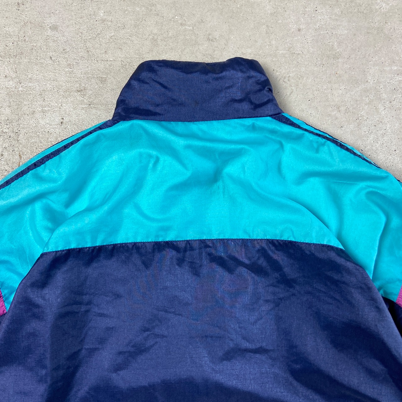 80年代 adidas アディダス ナイロン トラックジャケット メンズL相当 