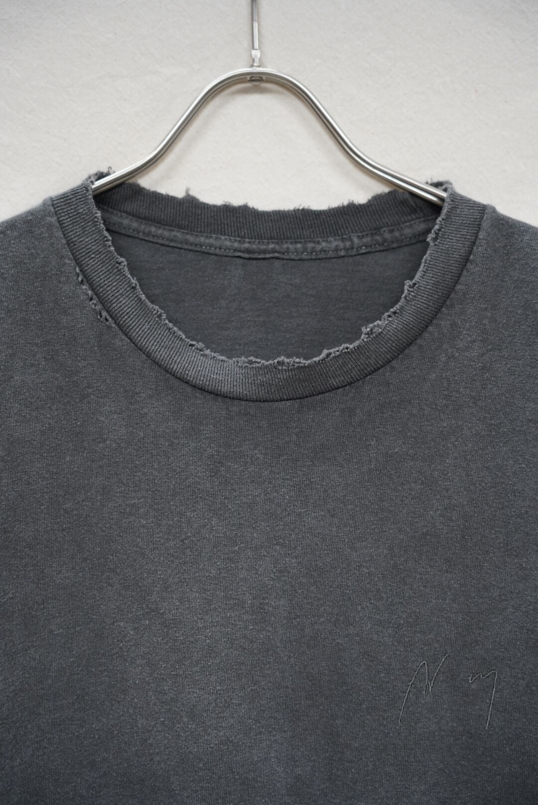 ANCELLM / EMBROIDERY DYED LS T-SHIRT(BLACK) | THE MODERN AGE