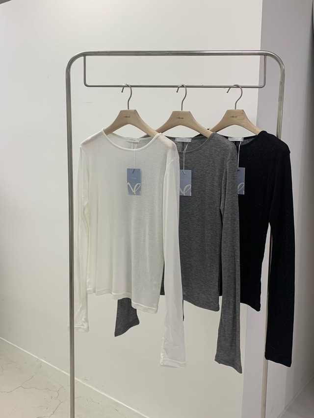 (予約) mellounge  / Tencel cut tee 3color