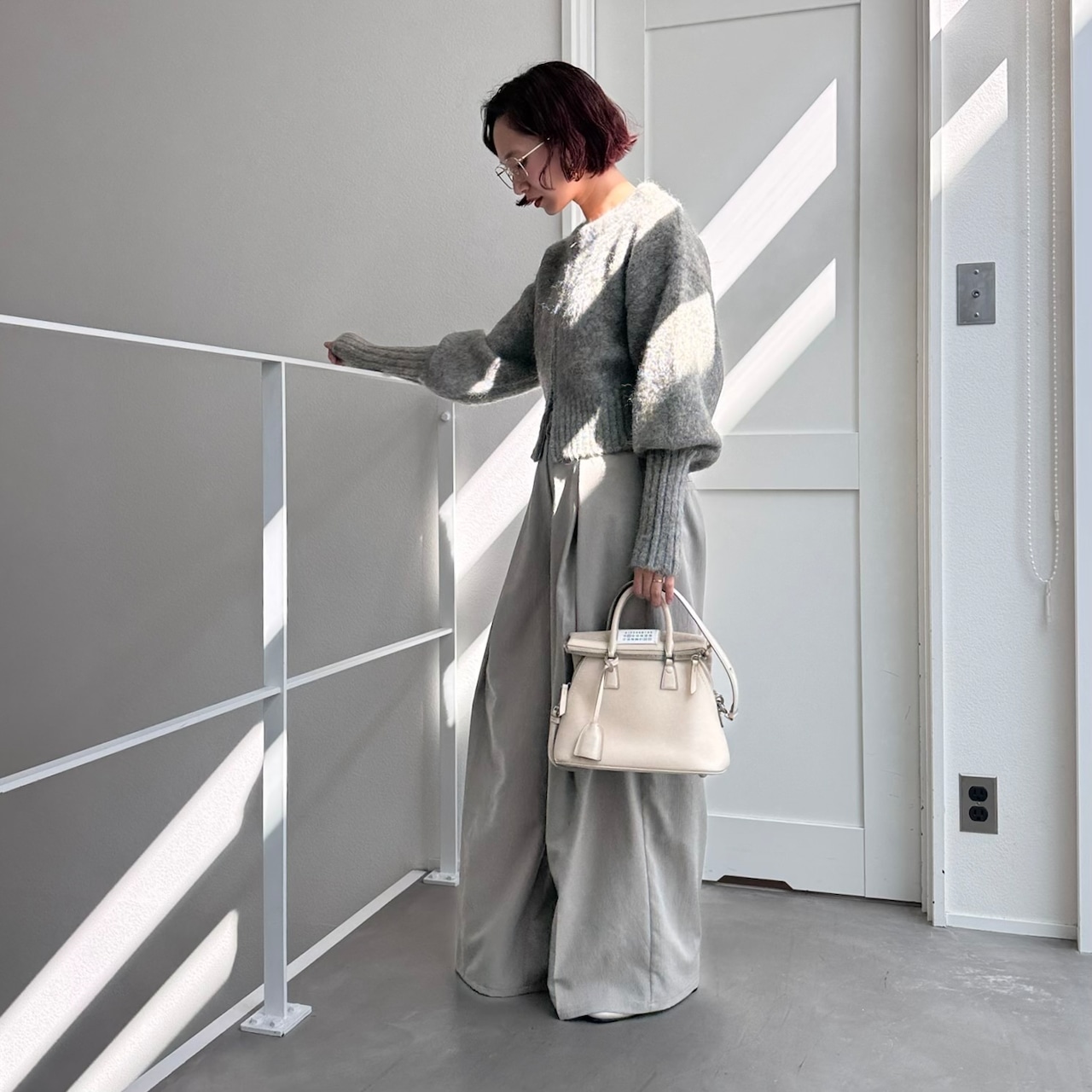 MIXカラー2wayジップCD/グレーmix