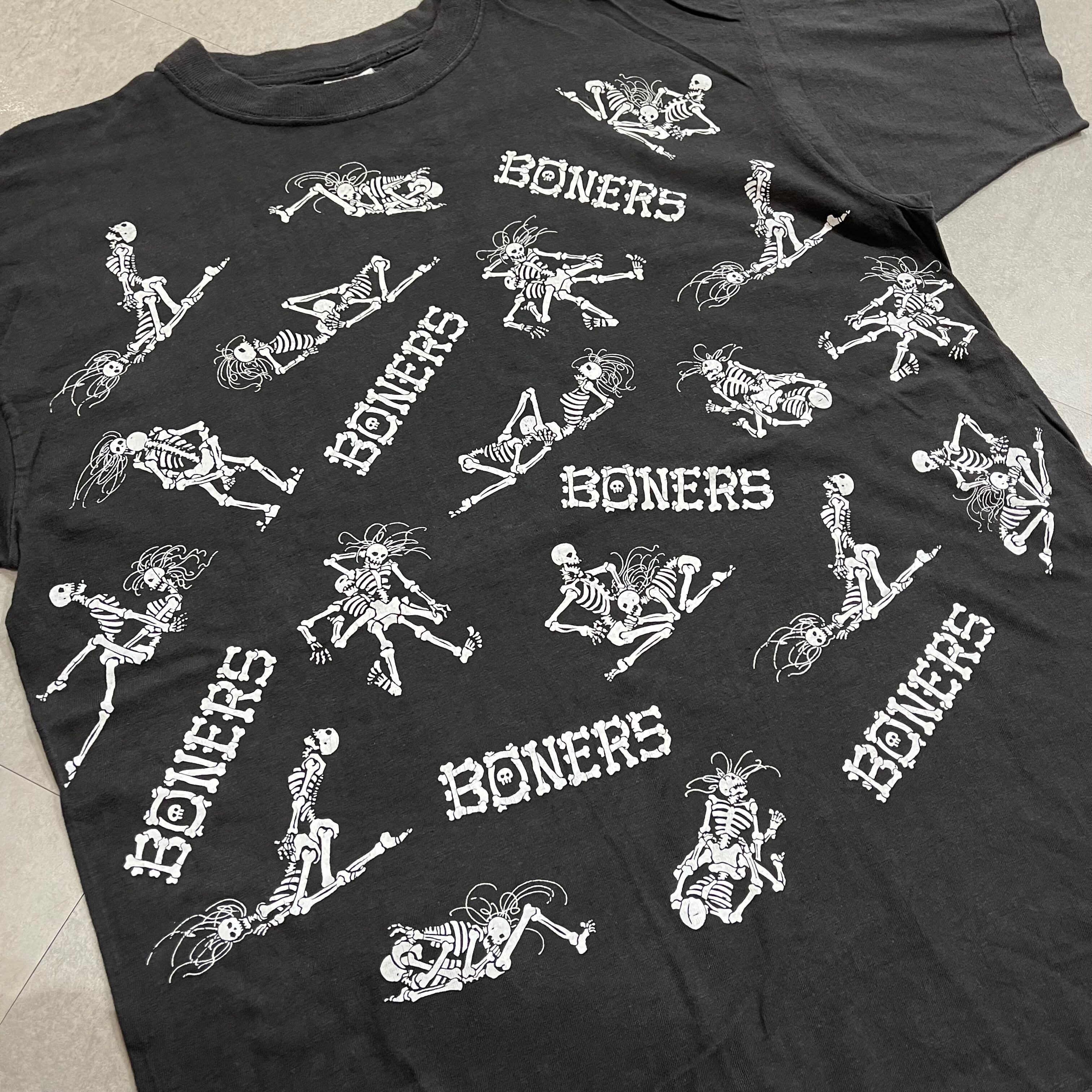 90年代〜 size：XL【 BONERS 】プリントTシャツ プリントT 48手