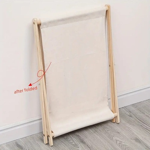 ランドリーバスケット ランドリー収納 衣類収納 大容量 高さ57cm 木製 折りたたみ式 おしゃれ 北欧