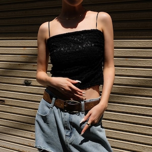 LACE WHISPER CAMI / BLK