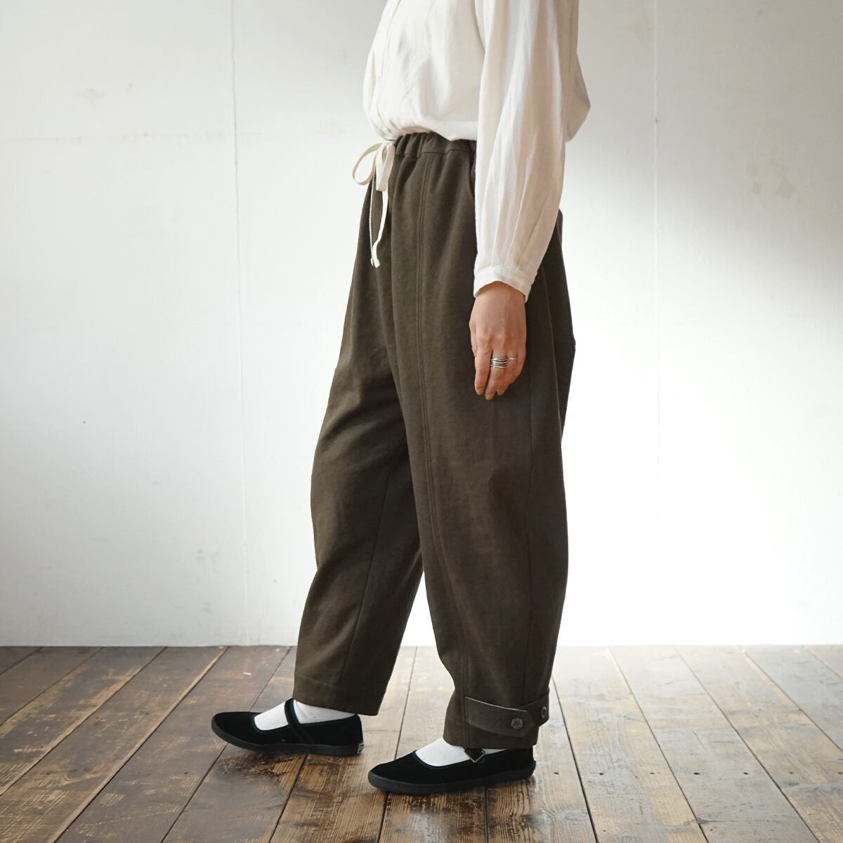 ヘビーギャバジンニッカーズパンツ［カーキブラウン］［股下60cm