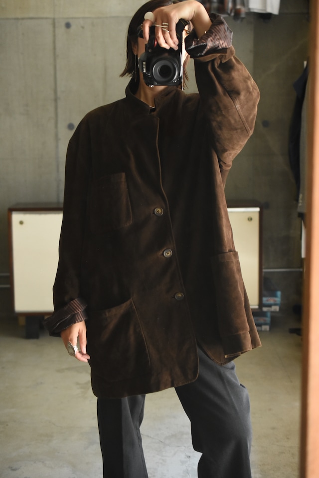 OK/90's "THE TERRITORY AHEAD" nubuck leather jacket