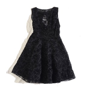 Alice+Olivia   flocky lace black dress