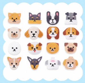 刺繍ワッペン（犬フェイスシリーズ）