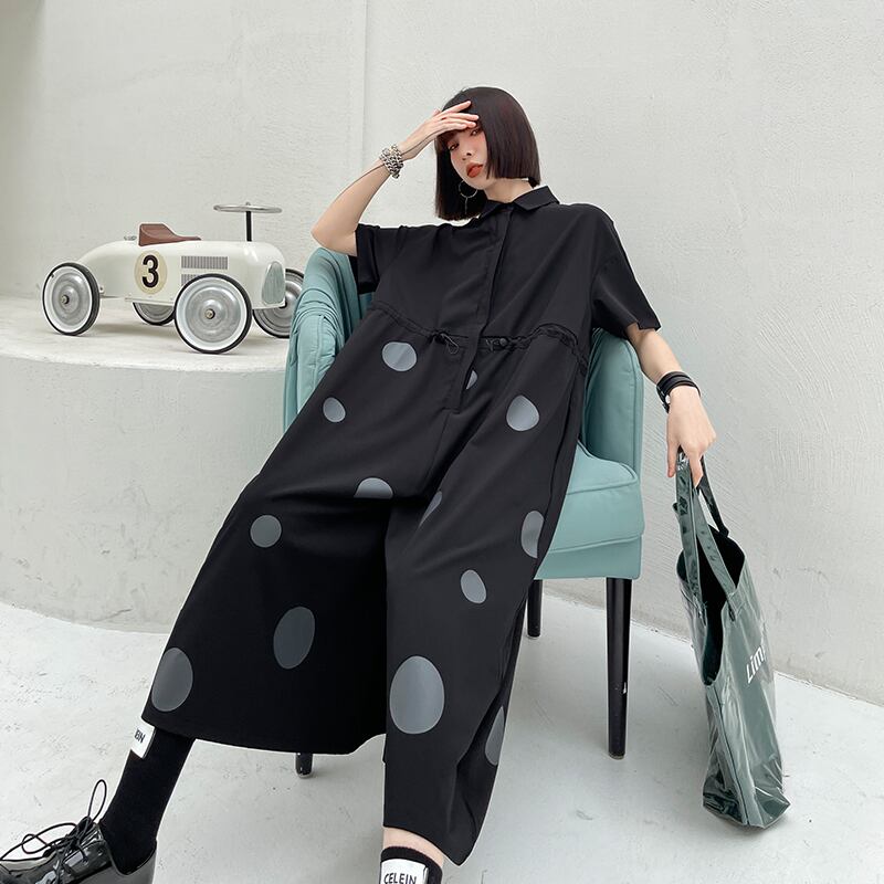 ジャンプスーツ オールインワン サマーウェストカジュアル 夏物 ラブタオタオダレンハウス82439900108