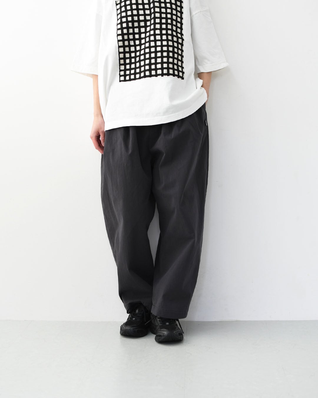 DANTON [ダントン] W C/N Twill Double Pleated Easy Pants [DT