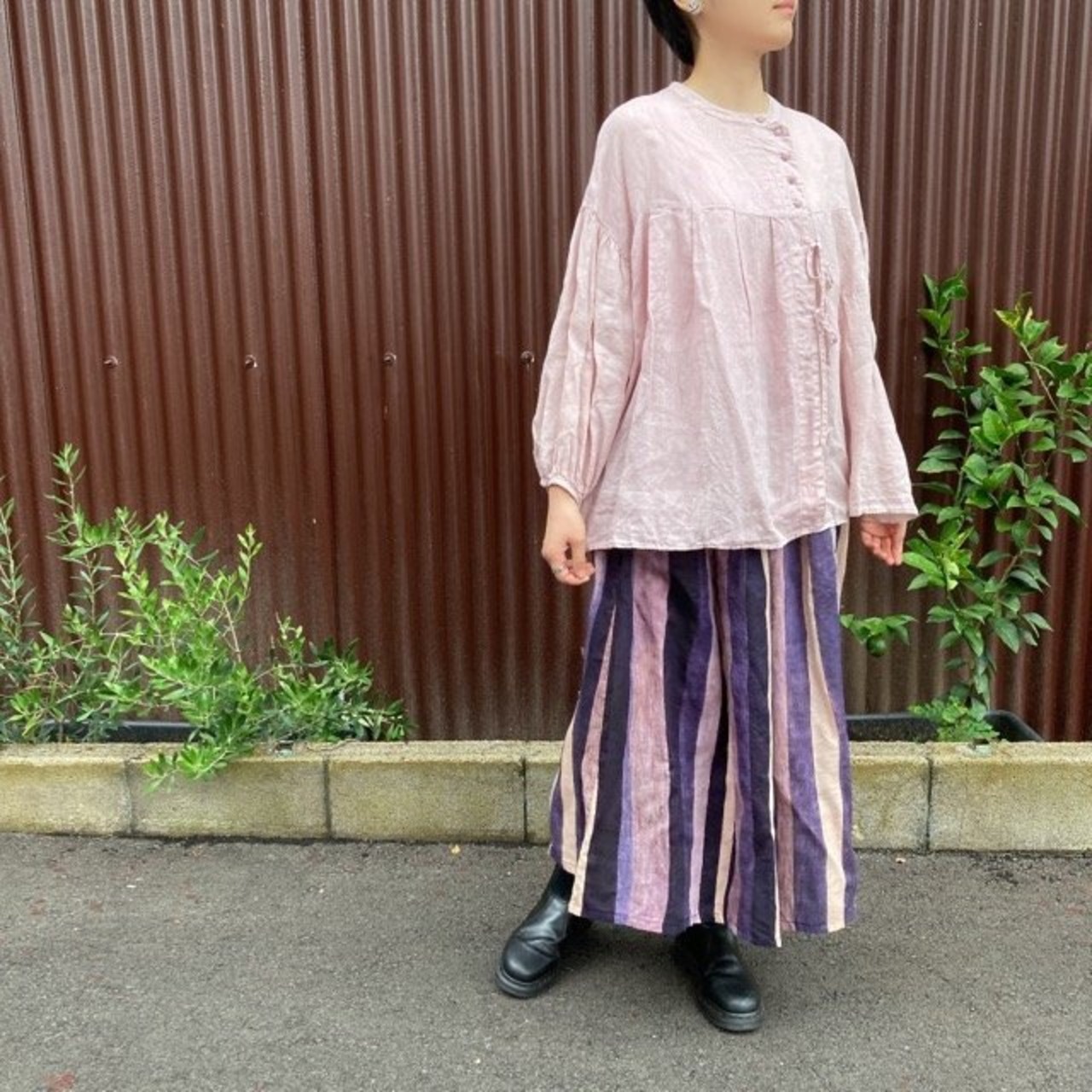 Topanga Lady's　ハンドクラフトストライプスカート