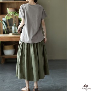 タック入り Aラインスカート M 3col 11348