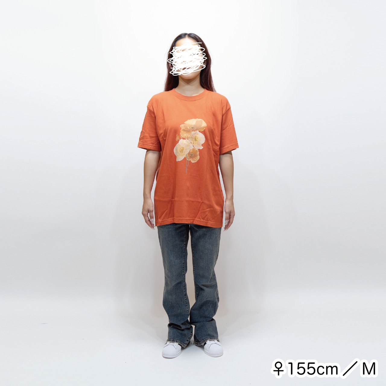 BYOF poppy TEE [ヘイズオレンジ]