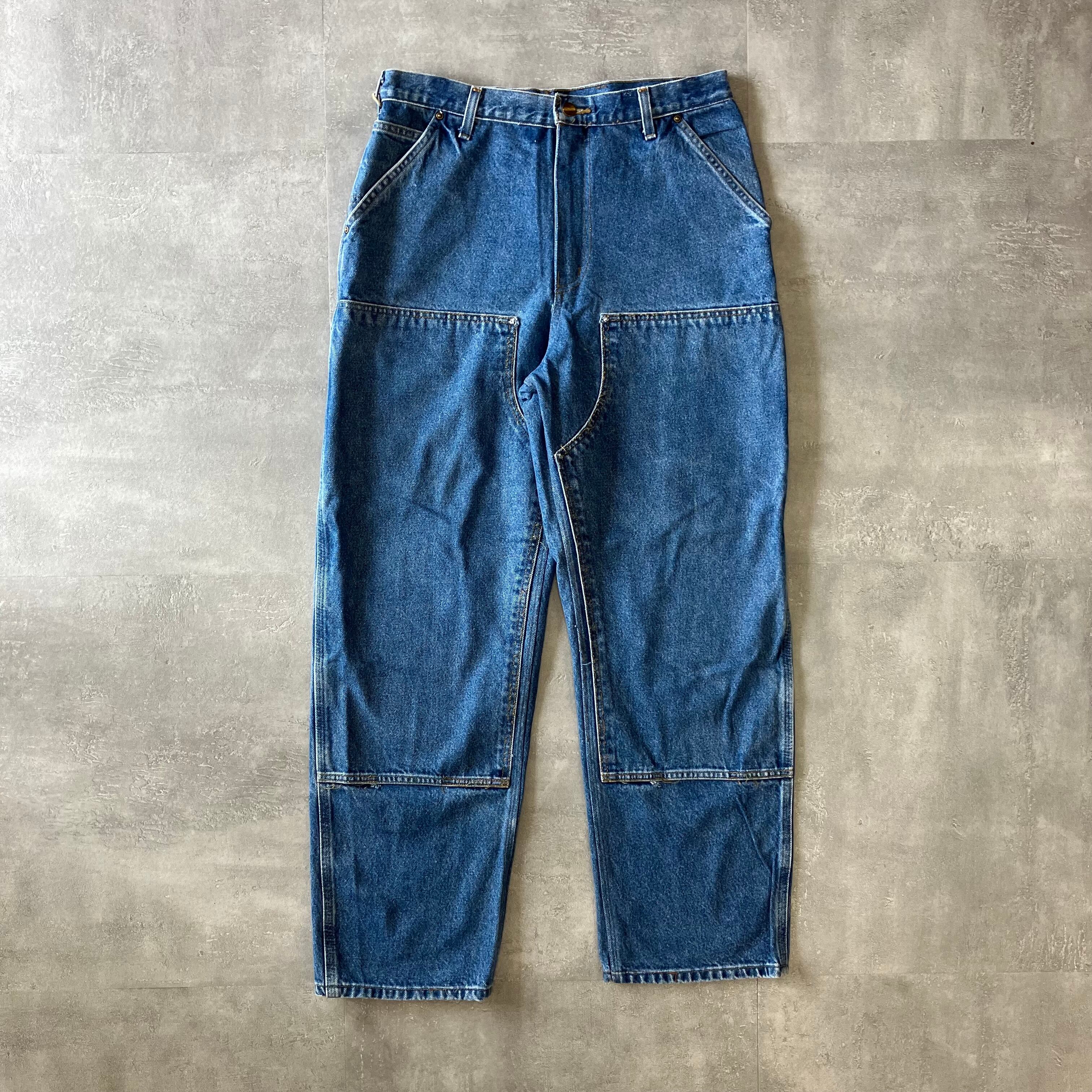 《実寸w32l30》Carhartt ダブルニー デニム ペインターパンツ No.1921