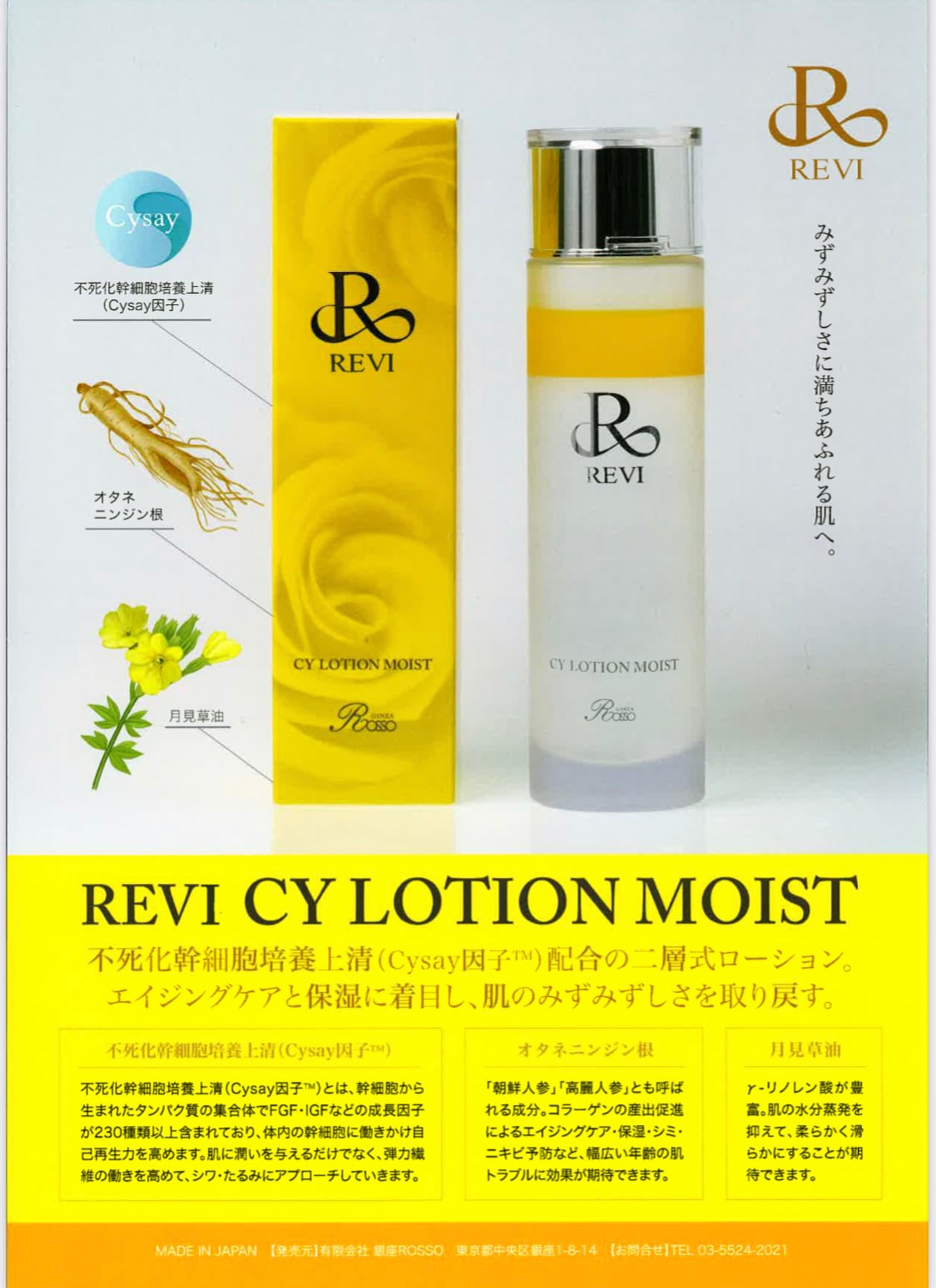 美容液 Revi CY LOTION MOIST 150ml REVI CYローションモイスト – REVI Online Shop