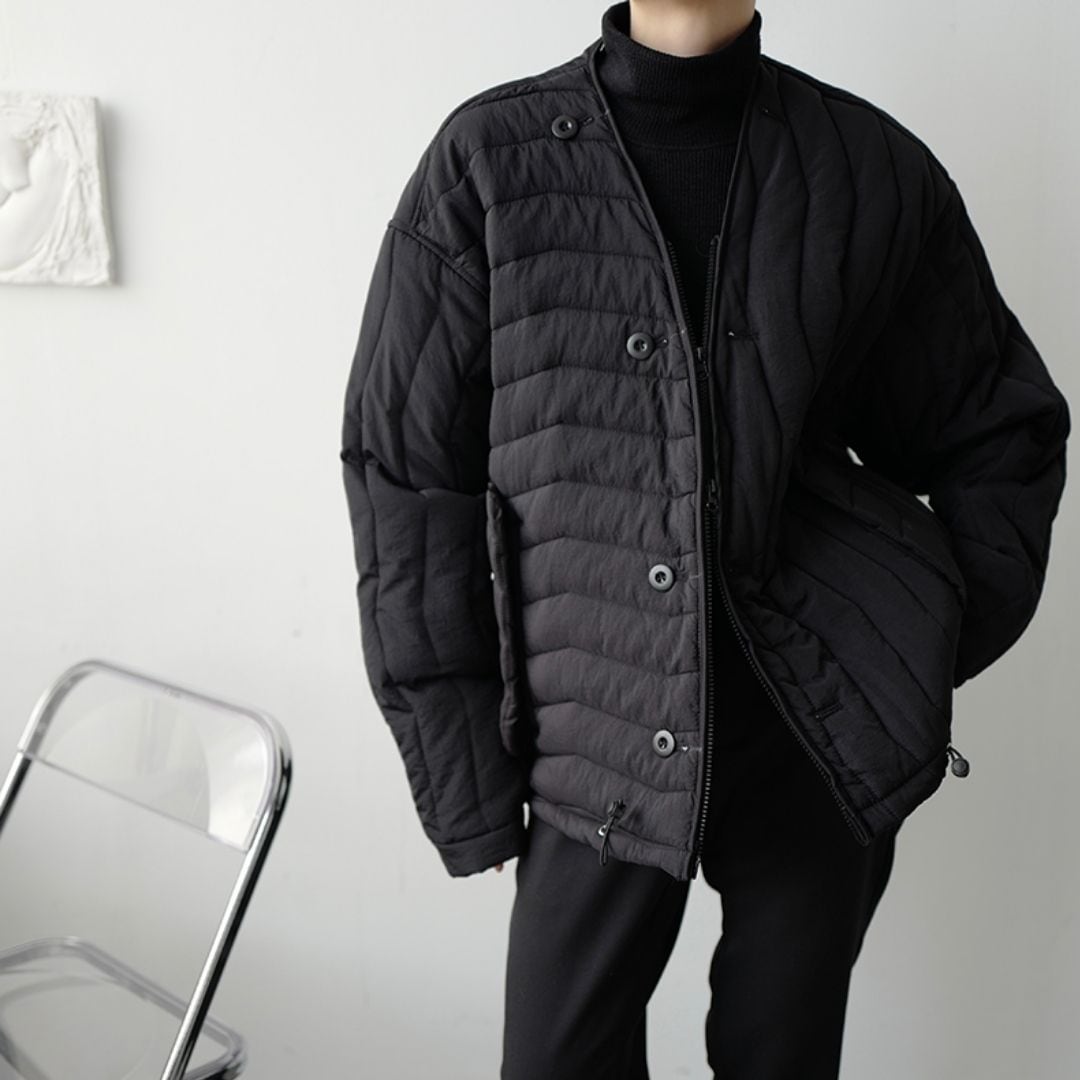 Asymmetrical cotton coat