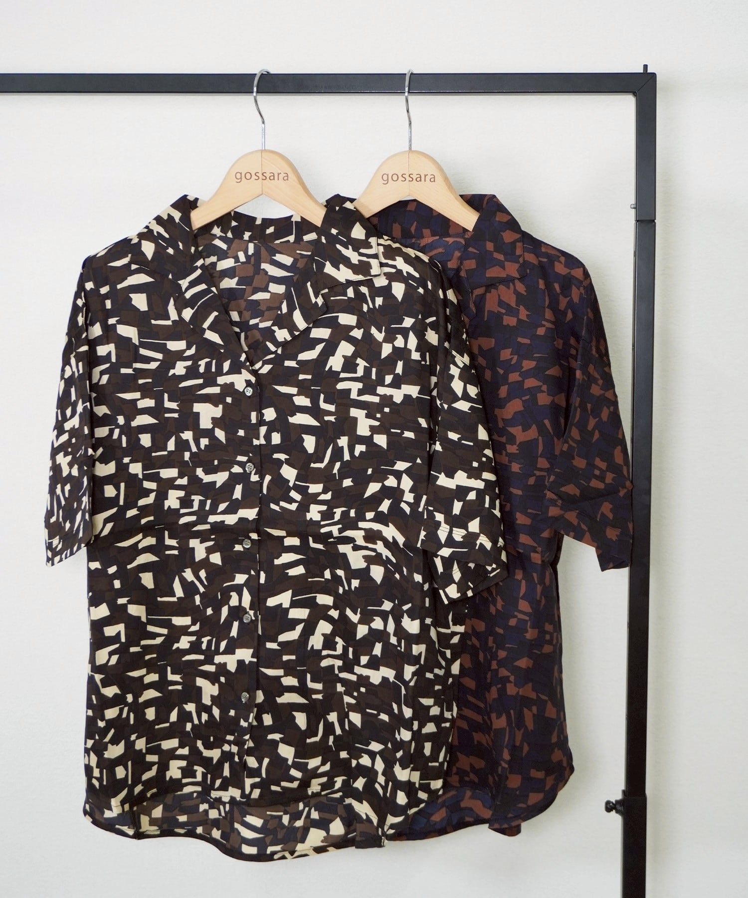 プリント開襟シャツ 5055064 (0602)