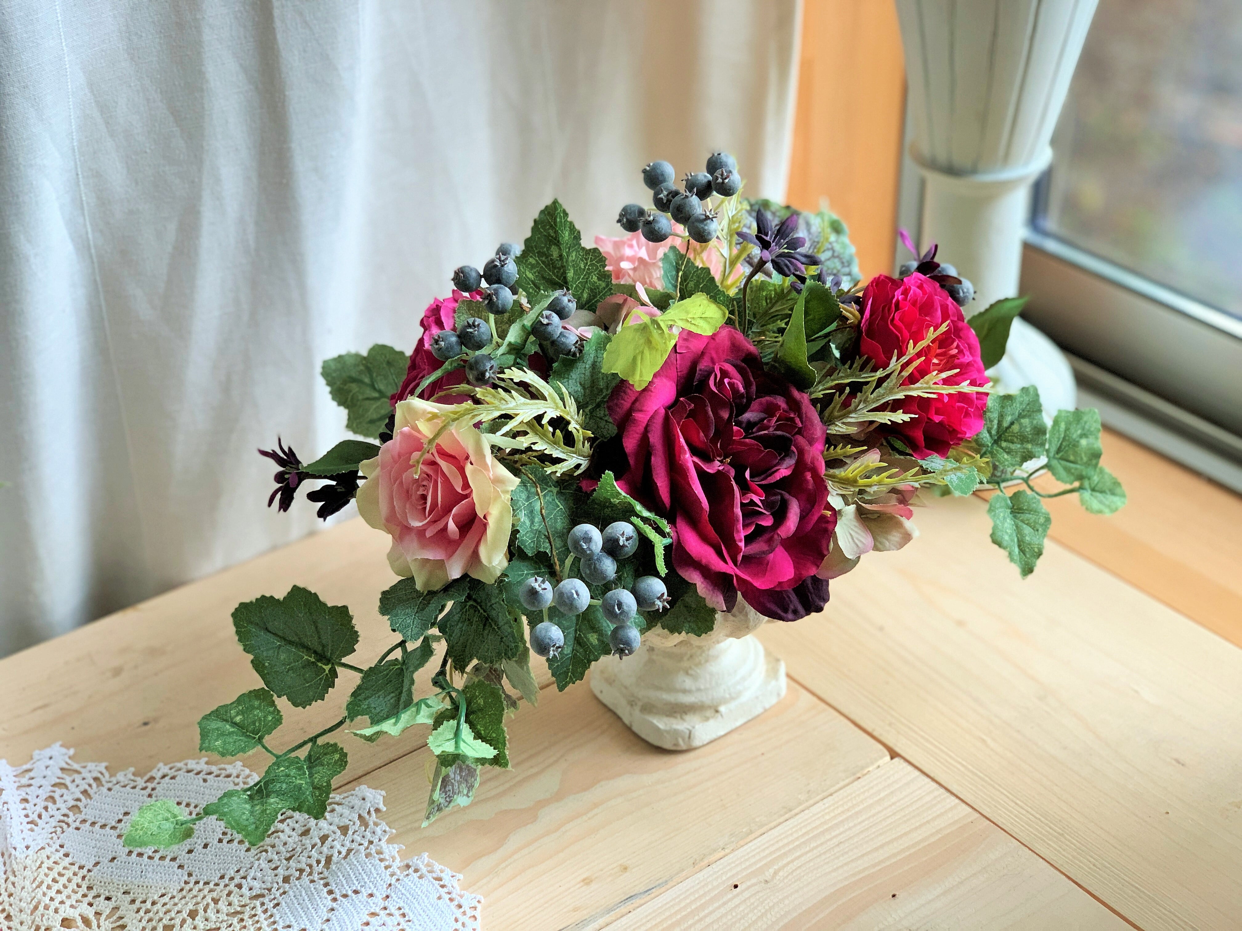 ホリゾンタルローズスタイル | flower arrangement Sibe.