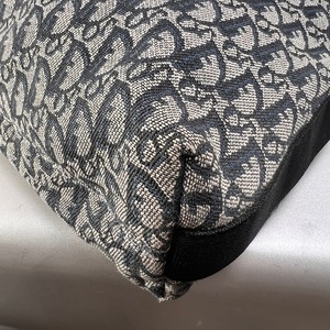 DIOR ディオール トロッター キャンバス ショルダーバッグ 紺 A-13520
