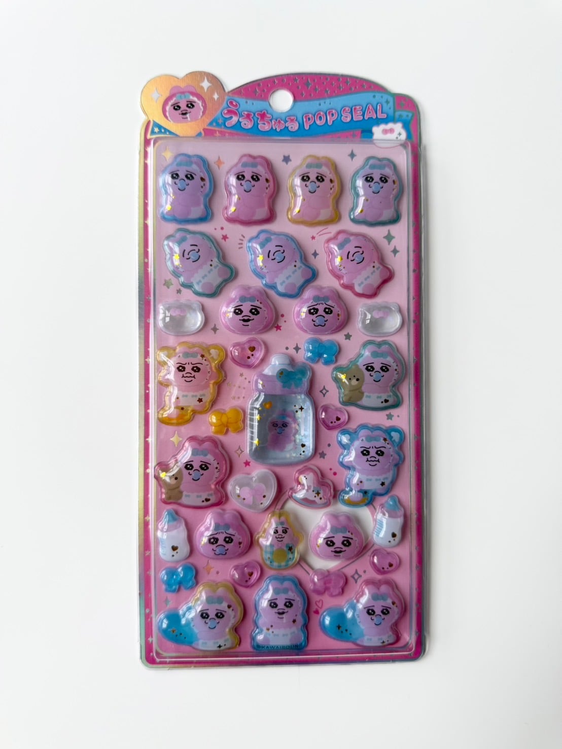 うるちゅるPOP SEAL おぱんちゅうさぎ（ピンク）