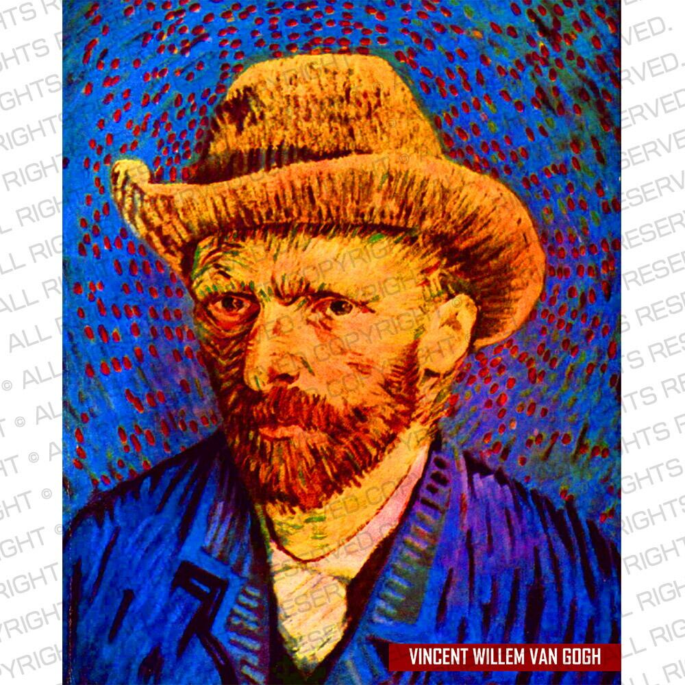 90s van Gogh 自画像 Tシャツ ゴッホ