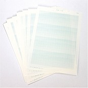 SAKAEテクニカルペーパー 片対数グラフ用紙 上質紙 A4 50枚 アイ色 A4-4片1