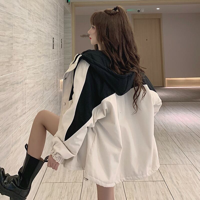 ルーズジャケット オータムウィンター コットン 秋物 冬物 萌量不足93801946562