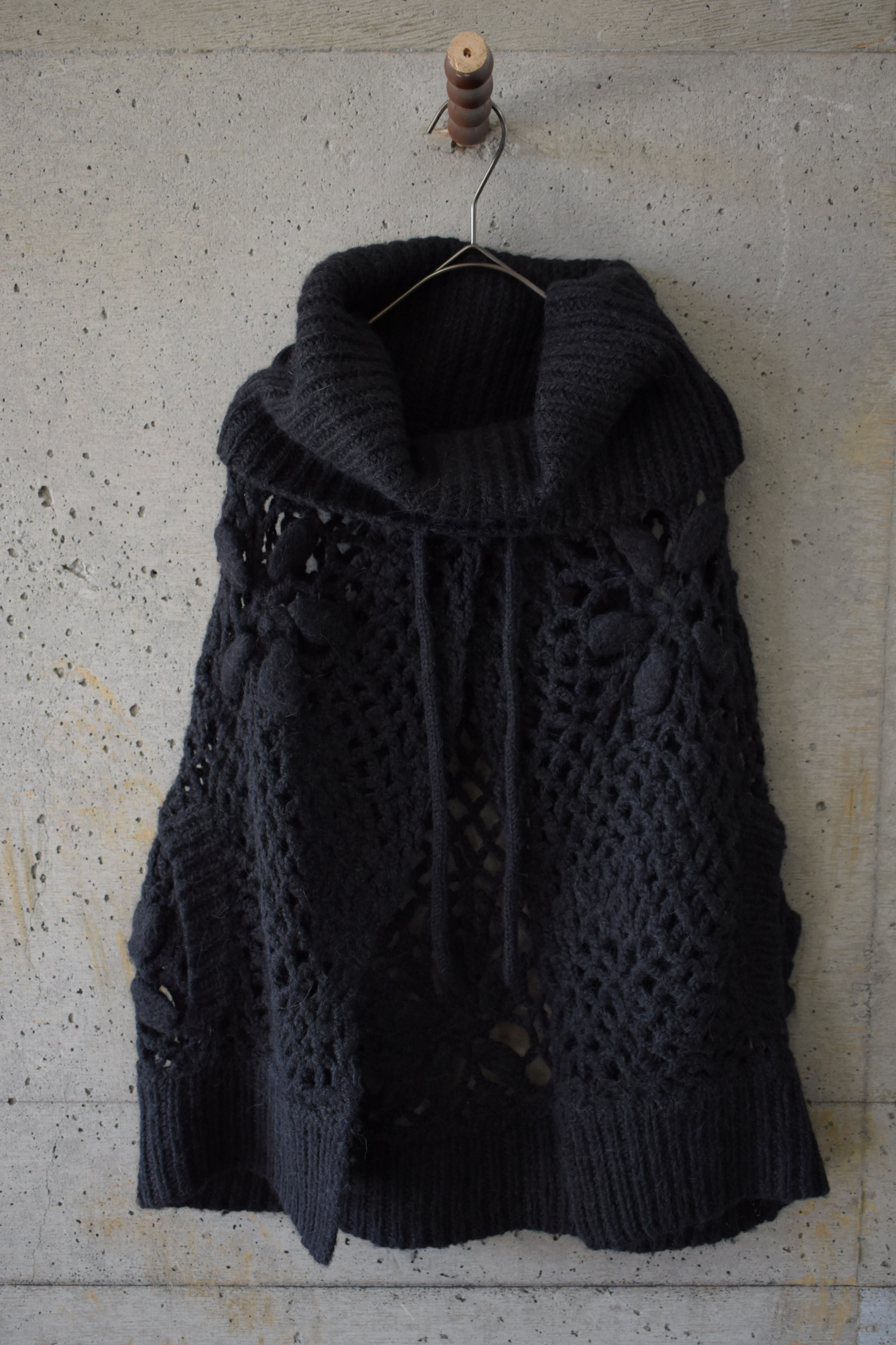 Openwork cape