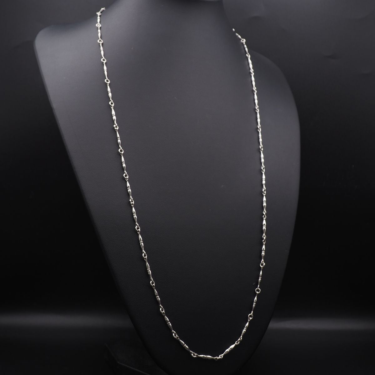 H299 ヴィンテージ STERLING ITALY 925刻印 ロング ネックレス