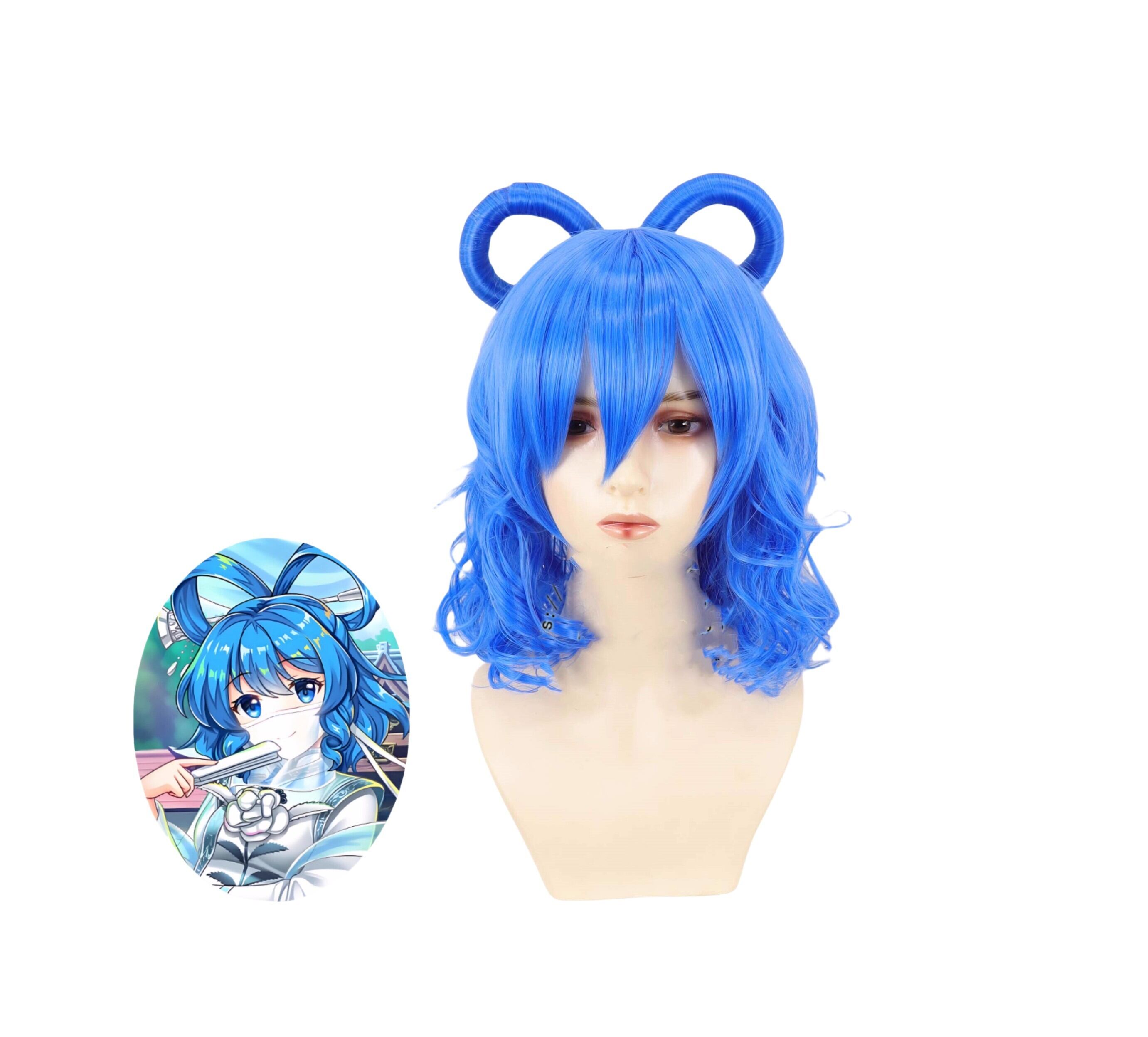 W3553 東方project 東方神霊廟☆霍 青娥(かく せいが)風 コスチューム コスプレウイッグ+ウイッグネット